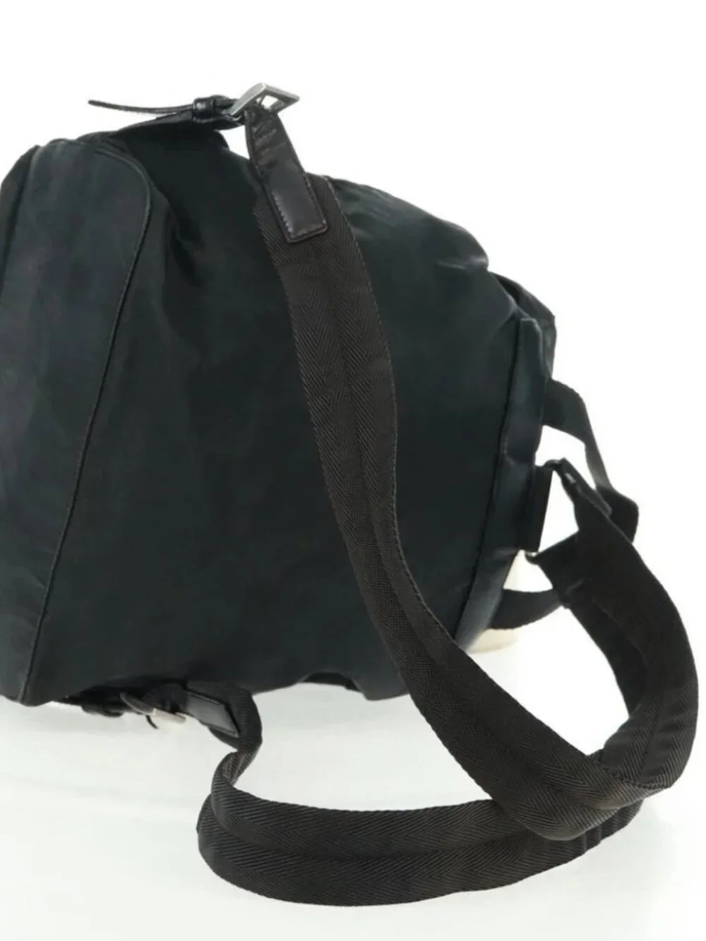 PRADA Backpack Nylon Green Silver